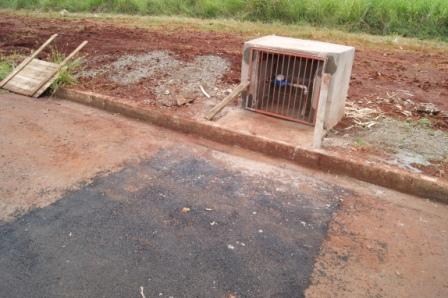 Hidrômetro instalado na Rua João Vitte com a Rua Betti Martins estaria levando água de Santa para bairro de Rio Claro