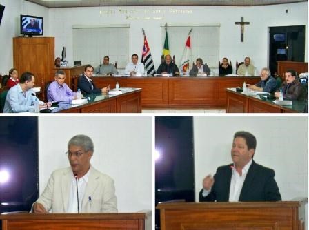 Geraldo Voluntário e Doutor Júlio na Tribuna Livre de Santa Gertrudes